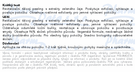 Nuxe revitalizačný telový peeling s extraktmi zeleného čaju 150 ml