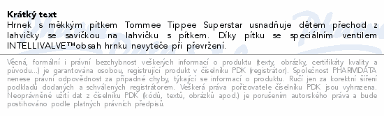 Tommee Tippee Superstar Hrnek 190ml 4m+ Žlutý