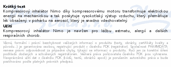 Nimo HNK-NBL-FISH Kompresorový inhalátor