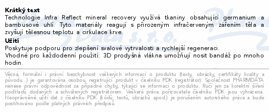 Pulsaar Active bandáž na zápěstí s bambus.uhl. S/M