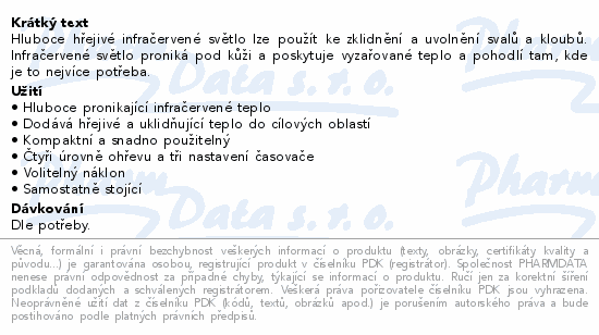 Infračervená výhřevná lampa Bodi-Tek LAMH 150W