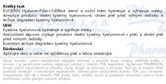 Eucerin HYALURON-FILLER denný krém SPF30 + nočný krém 2x50ml 2024