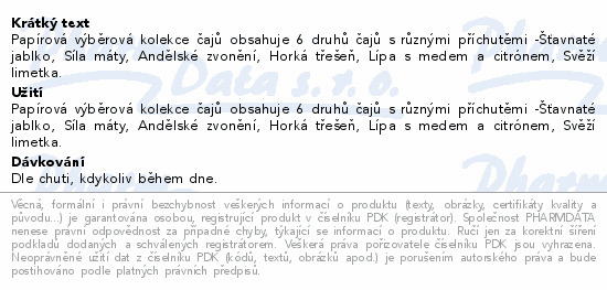 Megafyt Výberová kolekcia čajov 6x5ks